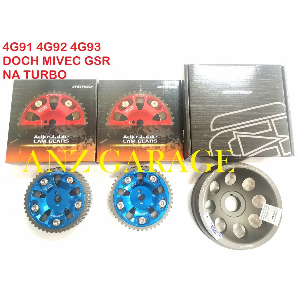 4G91 4G92 4G93 DOCH MIVEC GSR AROSPEED CAMPULLEY AND CRANKPULLEY ( Cam ...