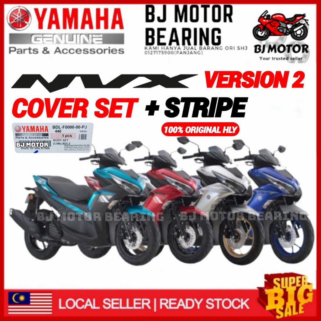 Yamaha Nvx V Coverset Body Sticker Complete Set Hly Coverset Nvx V Original Hly V Nvx