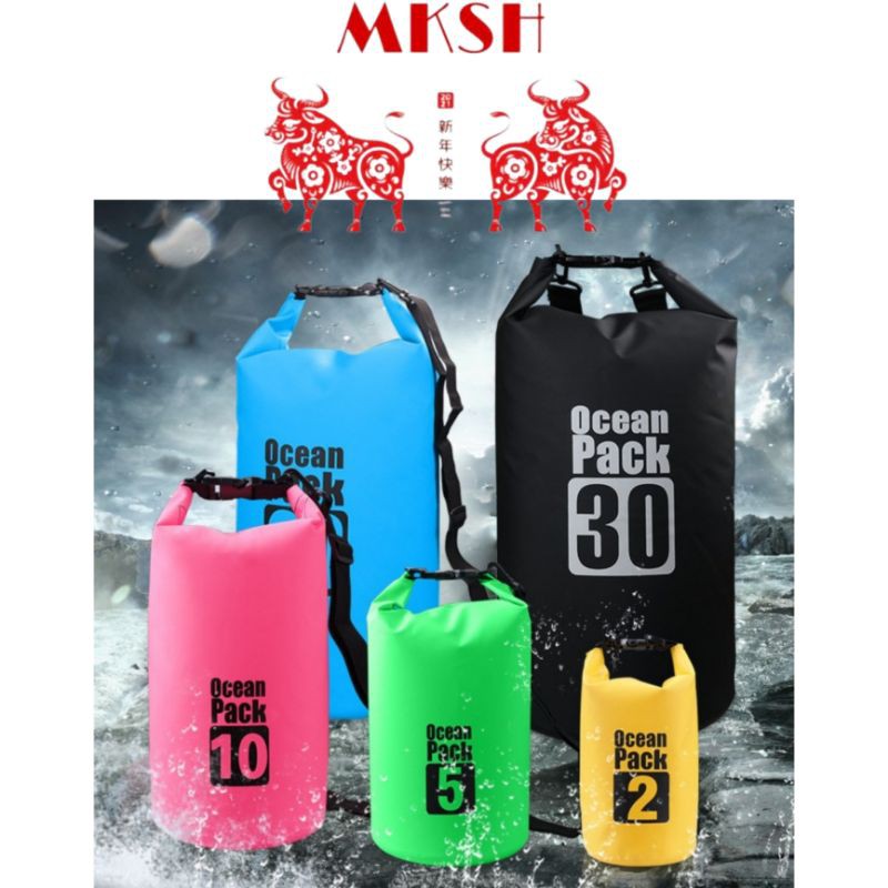 Ocean Dry Bag 5L/10L/15L/20L Outdoor Ocean Pack Waterproof Dry Bag