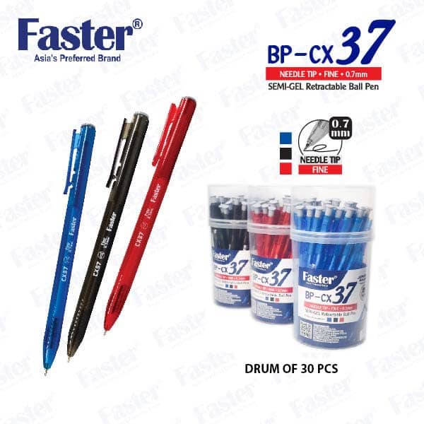 Faster Bp-cx-37 0.7mm Ball Pen (30 Pcs Drum) 