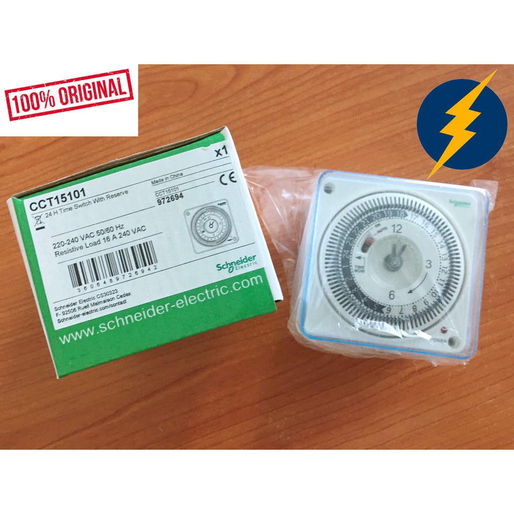 pencahayaan lighting Schneider Timer CCT15101 Surface/DIN Mount 24 H