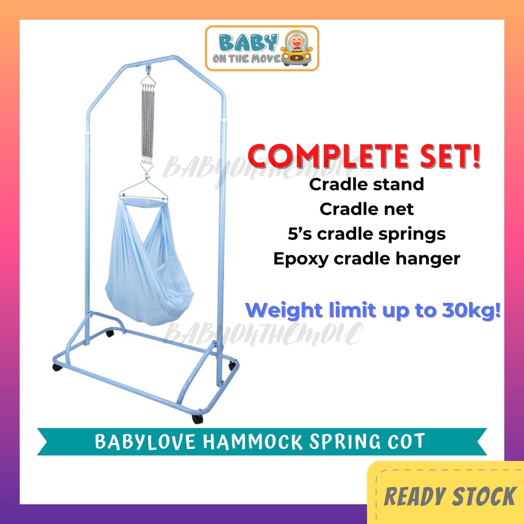 Spring cradle with outlet stand