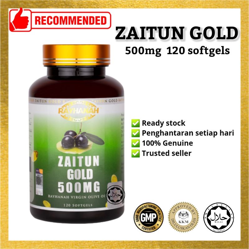 💥BEST BUY💥 RAYHANAH Zaitun Gold Softgels (Rayhanah Extra Virgin Olive ...