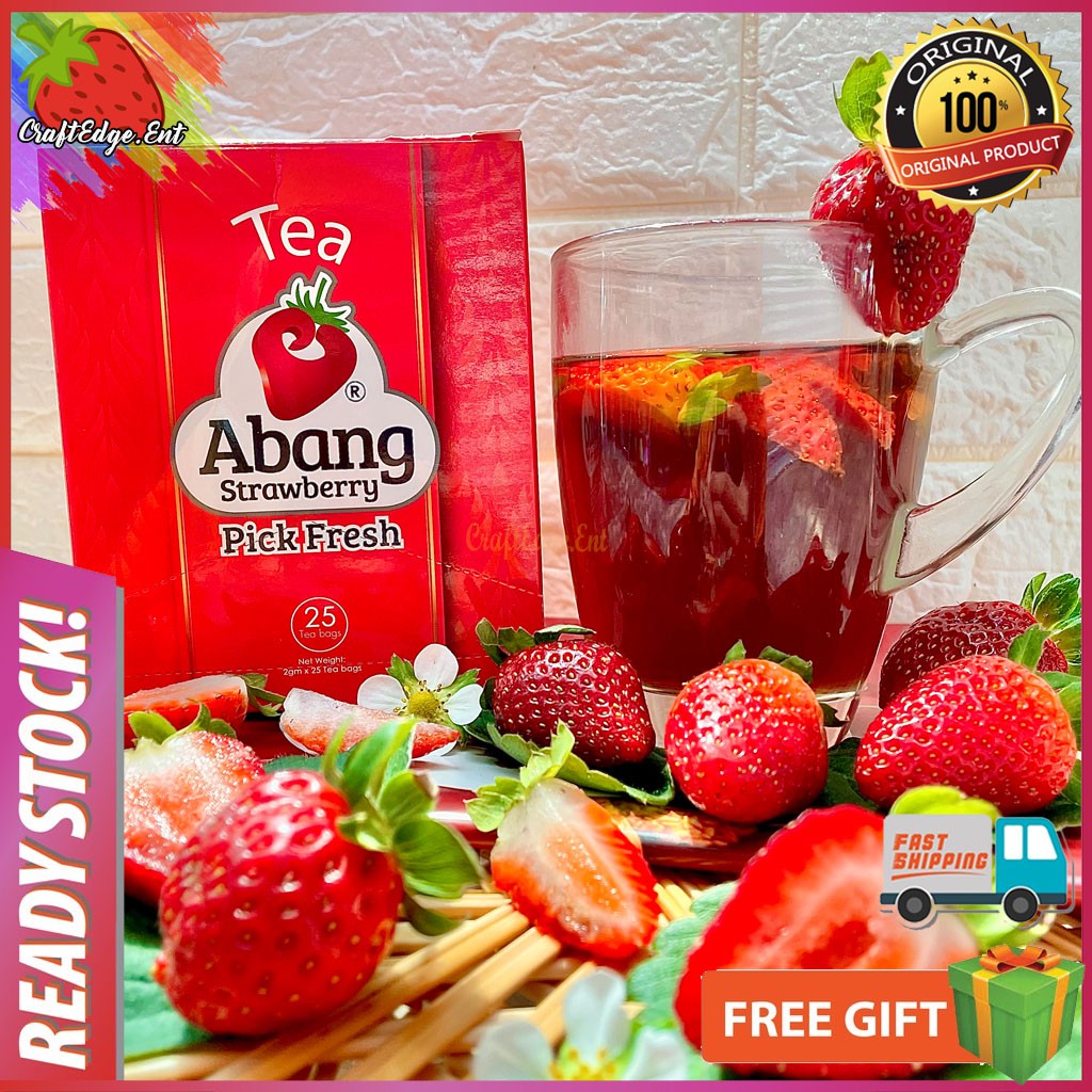 Strawberry Tea Teh Strawberi Ready Stock From Abang Strawberry