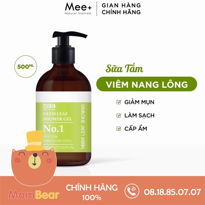 Shower Gel Folliculitis 500ml Reduce Acne, Prevent Folliculitis Mee