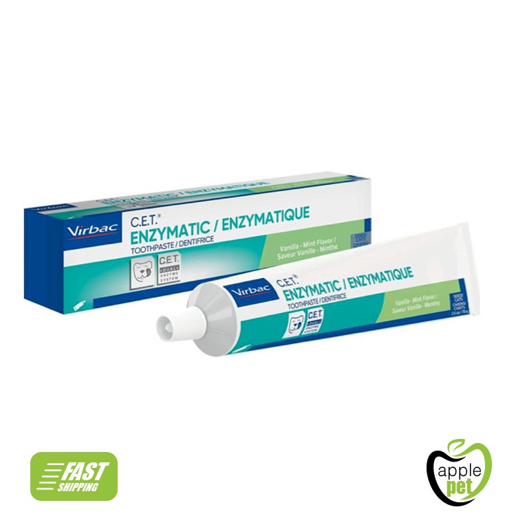 Virbac C.E.T Enzymatic Toothpaste for Dogs and Cats Vanilla Mint Flavor