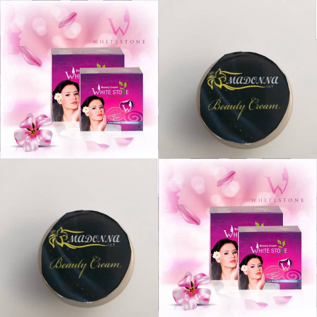 WHITE STONE CREAM + FREE MADONNA LILY CREAM TESTER ( READY STOCK ...
