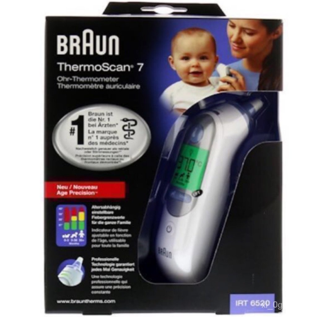 【100 Original】【One Year Warranty】Braun IRT6520 / ThermoScan 7 / Baby
