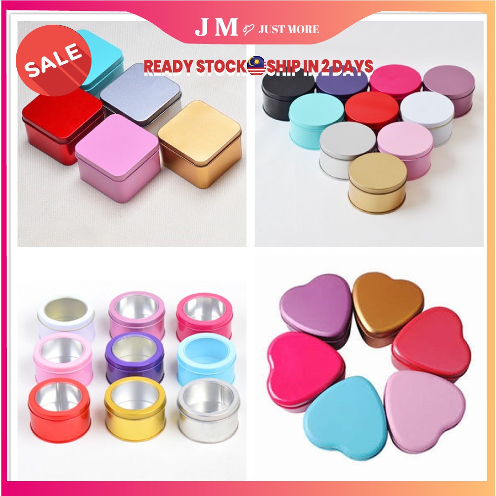 PRE ORDER Square Metal Container/Round Tin box Containers Kotak Besi