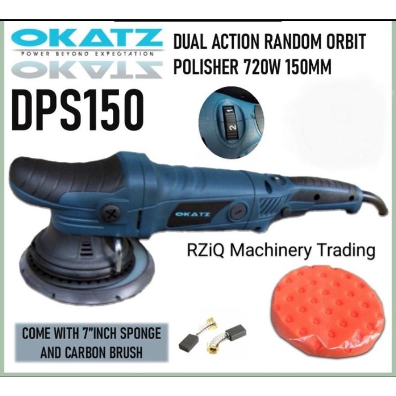 RZiQ Okatz DPS150 Dual Action Random Orbit Polisher (car wash polish ...