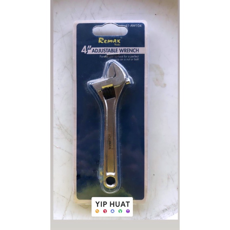 REMAX 4” Adjustable Wrench | Shopee Malaysia