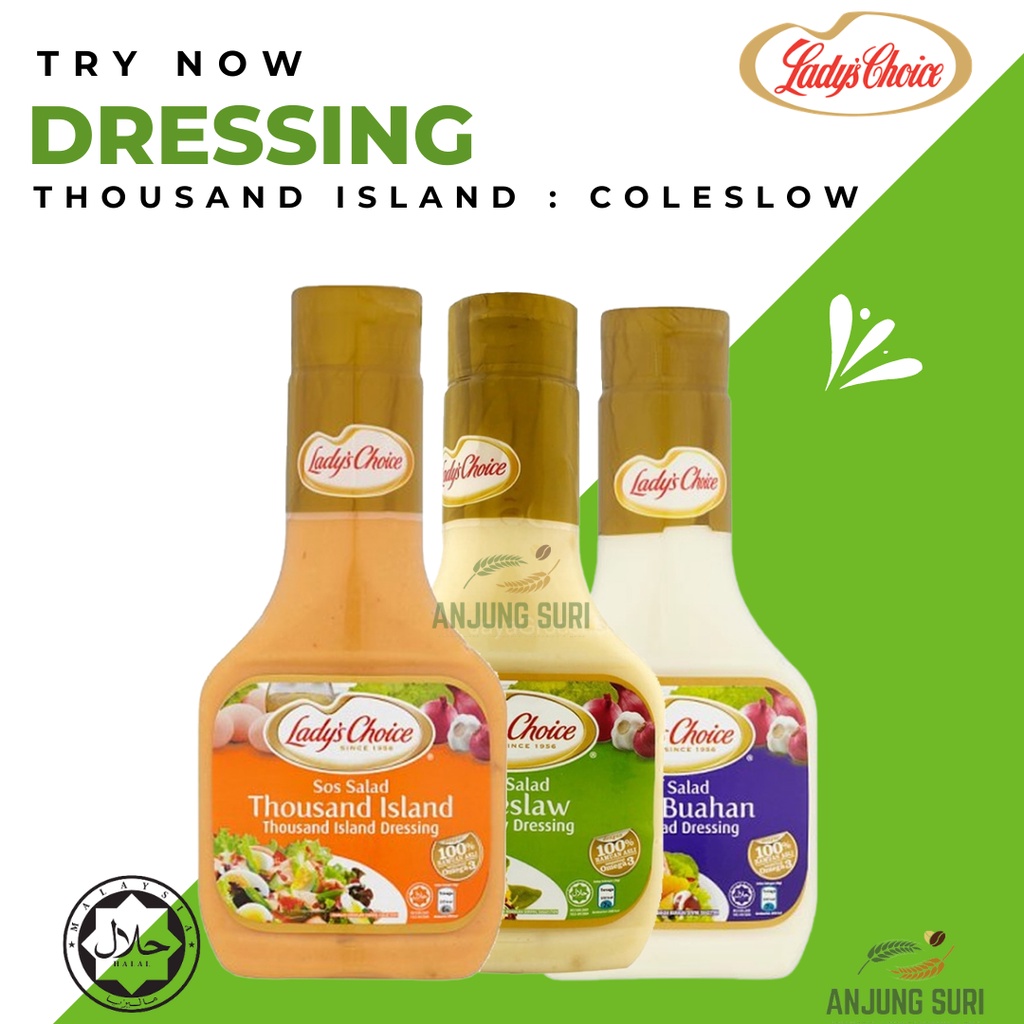 Lady's Choice Dressing Thousand Island Coleslow 250ml Sandwich | Shopee  Malaysia
