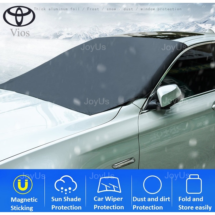 Toyota Vios Magnetic Car Windscreen Cover Sunshade and Dust Windshield ...