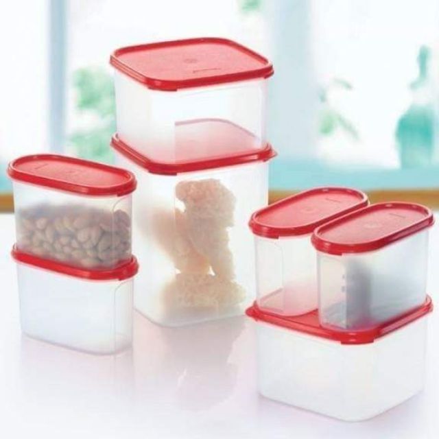 [TUPPERWARE] Modular Mates Square Bekas simpanan makanan | Shopee Malaysia