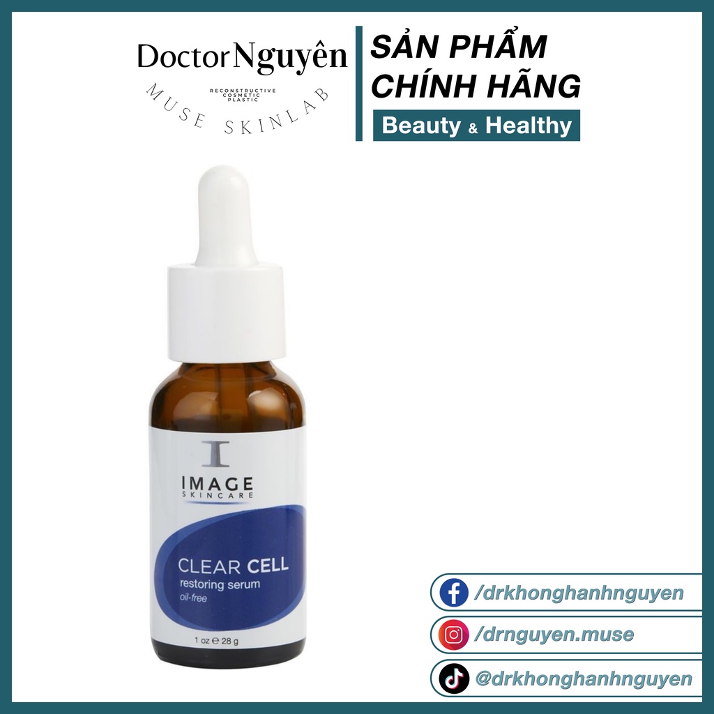 Image Skincare Clear Cell Restoring Serum OilFree Soothes Skin