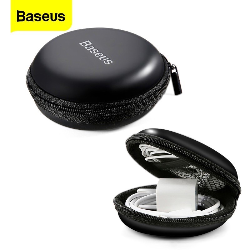 【ready Stock】baseus Earphone Portable Stroge Bag Disk Case For Cable 