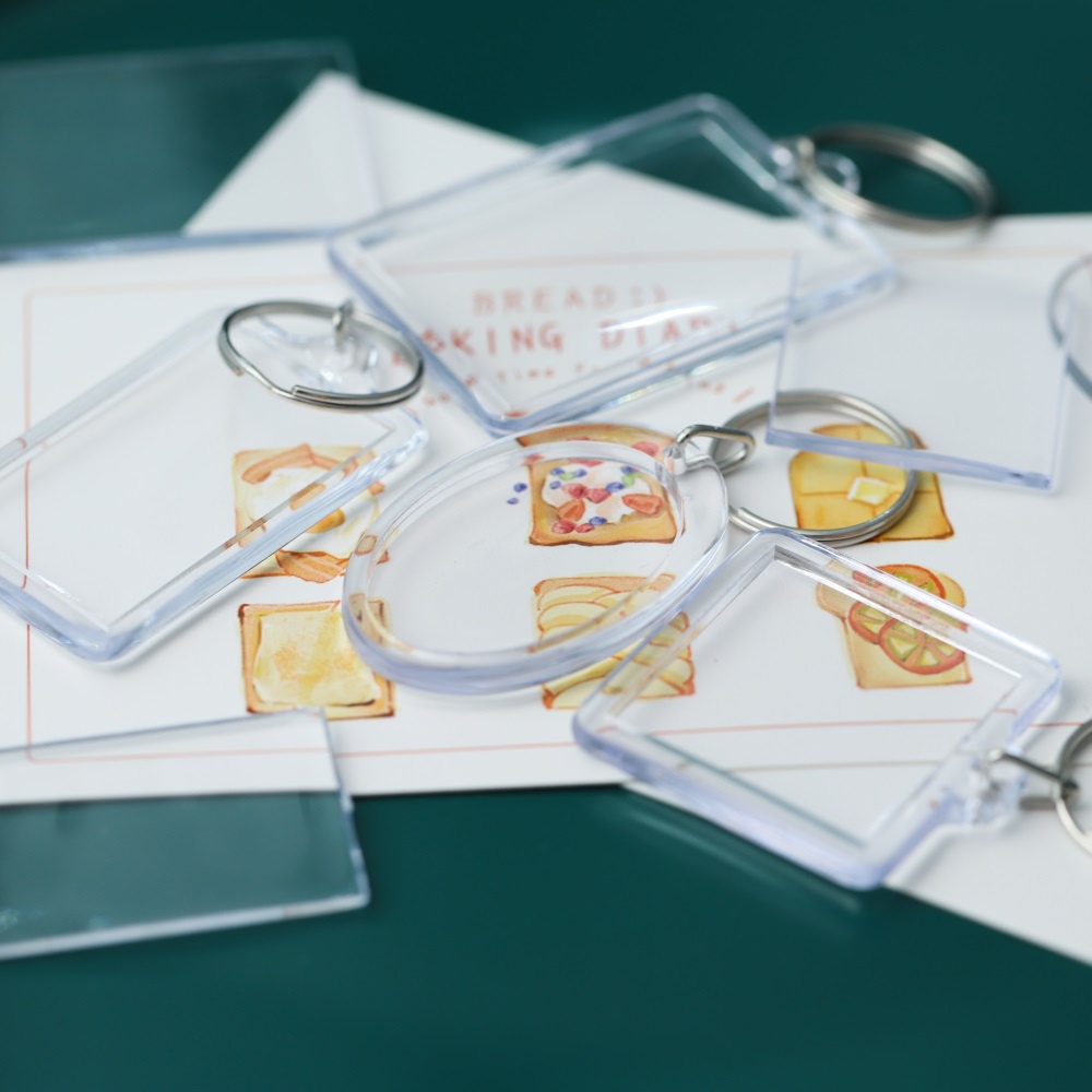 Keychain Picture Frame DIY Clear Acrylic Photo Frame 15 types of