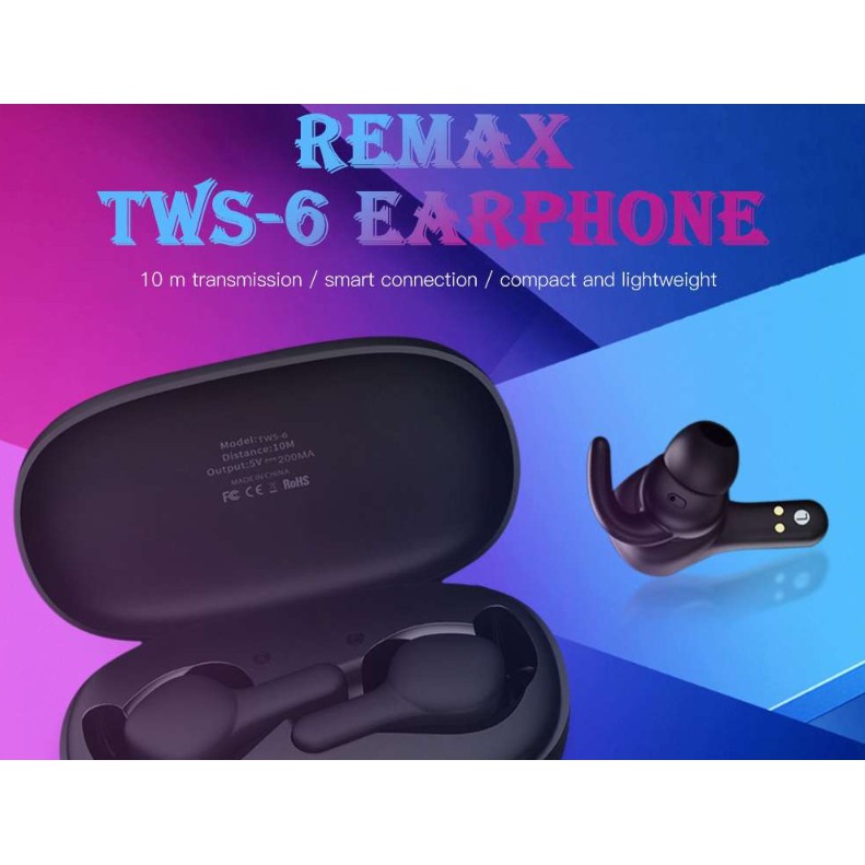 REMAX TWS 6 WIRELESS EARBUDS Shopee Malaysia