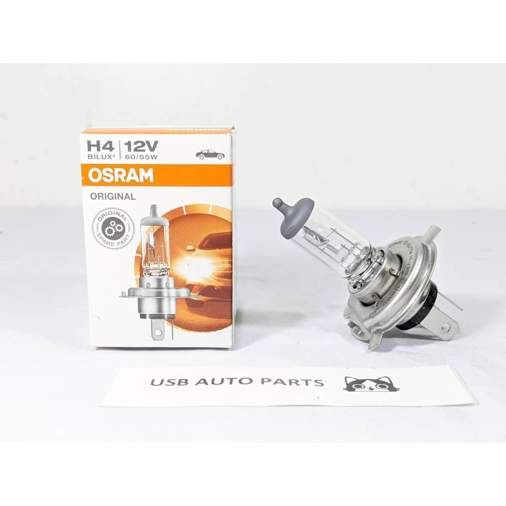 OSRAM H4 Original Halogen Headlight Bulb 12V 60/55W, 100/90W Proton ...