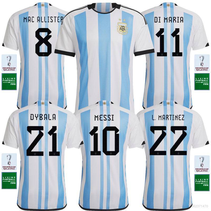 DI MARIA #11 Argentina Jersey 2022 Home -THREE STARS