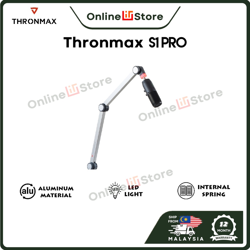 Thronmax Caster Boom Stand S1 Pro builtin TYPEC CABLE (3 METER) Arm