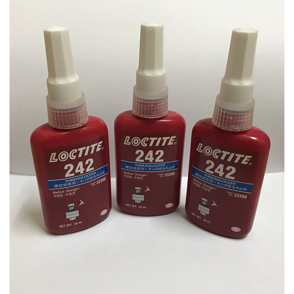 Pack of 10 Loctite 242 Medium Strength Threadlocker Adhesive 50ml Bottle