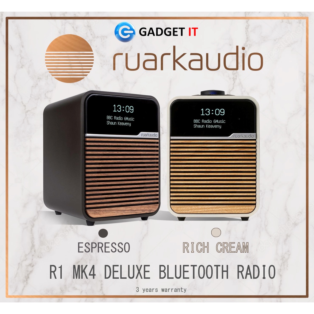 (PROMO) RUARKAUDIO R1 MK4 DELUXE BLUETOOTH RADIO WITH DAB, DAB+ AND FM