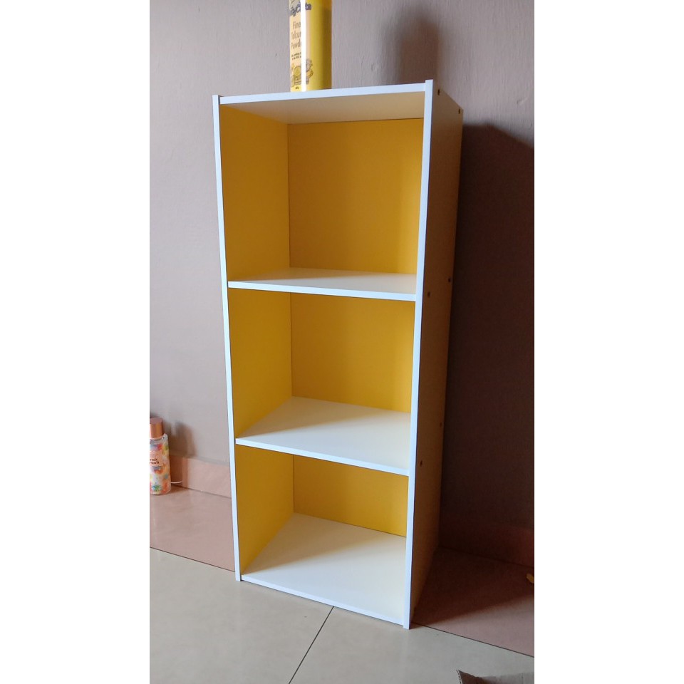 Rak Kayu 3 Tingkat/ 3 Tier Wooden Rack/ Book Rack/ Rak Buku/ Rak Dapur