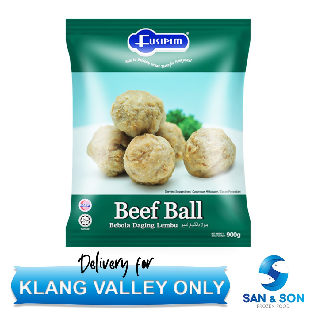 Fusipim Beef Ball 900g Bebola Daging Lembu San And Son Frozen Sanandson