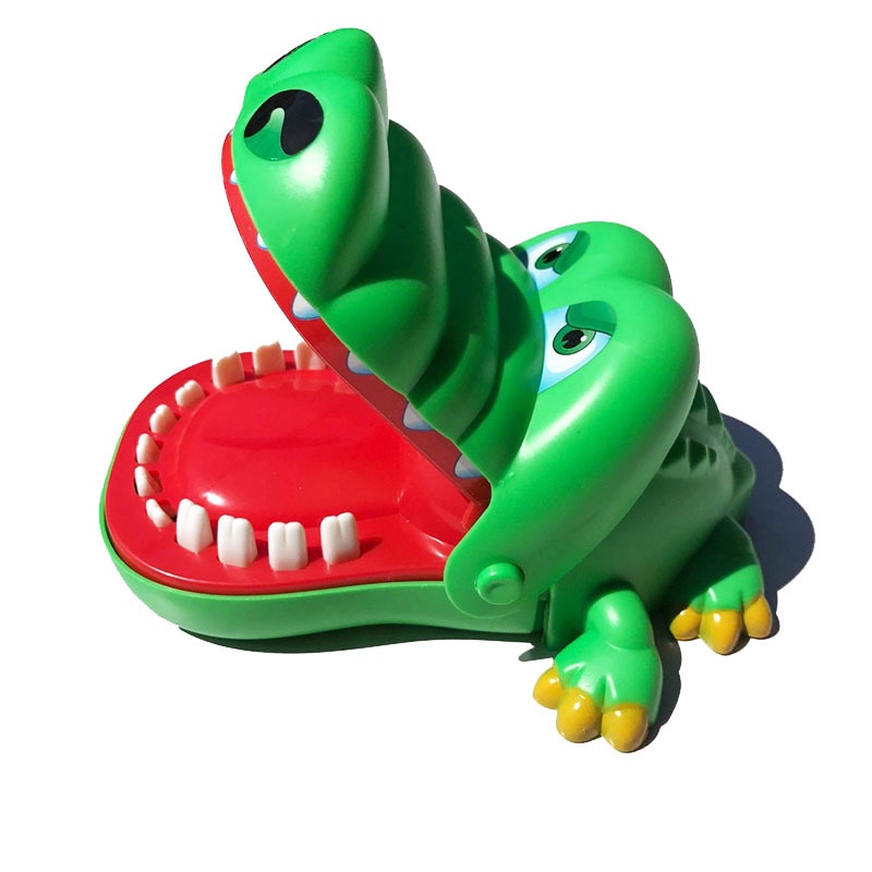 Large crocodile finger biting toy shark tooth extraction game biting ...