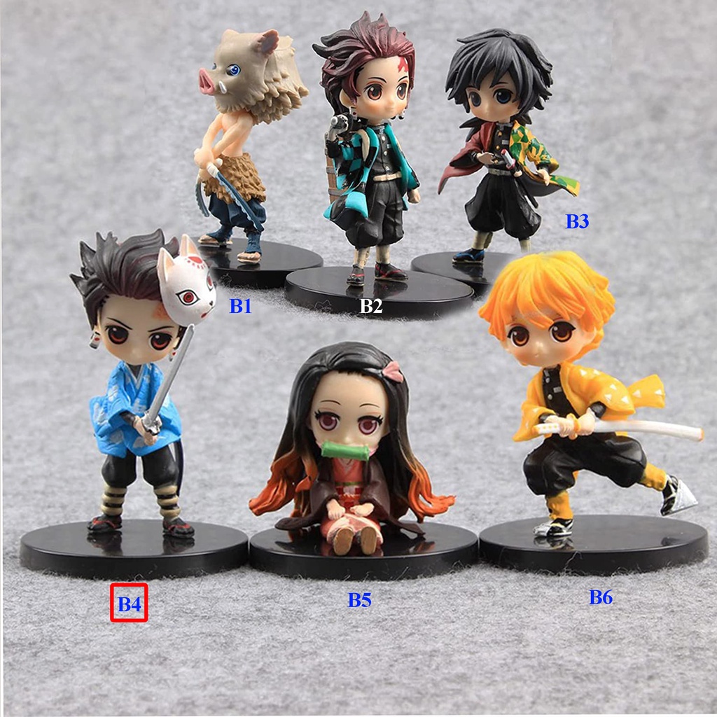 鬼灭之刃 Action Figure Kimetsu no Yaiba Demon Slayer Set Tanjiro Nezuko ...