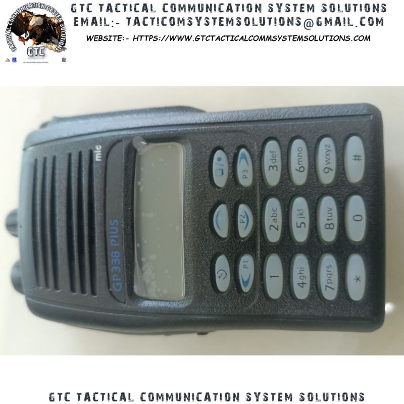 MOTOROLA GP338 Plus UHF 403-470MHZ WALKIE-TALKIE ANALOG RADIO AMATEUR 128  CHANNEL SECOND HAND