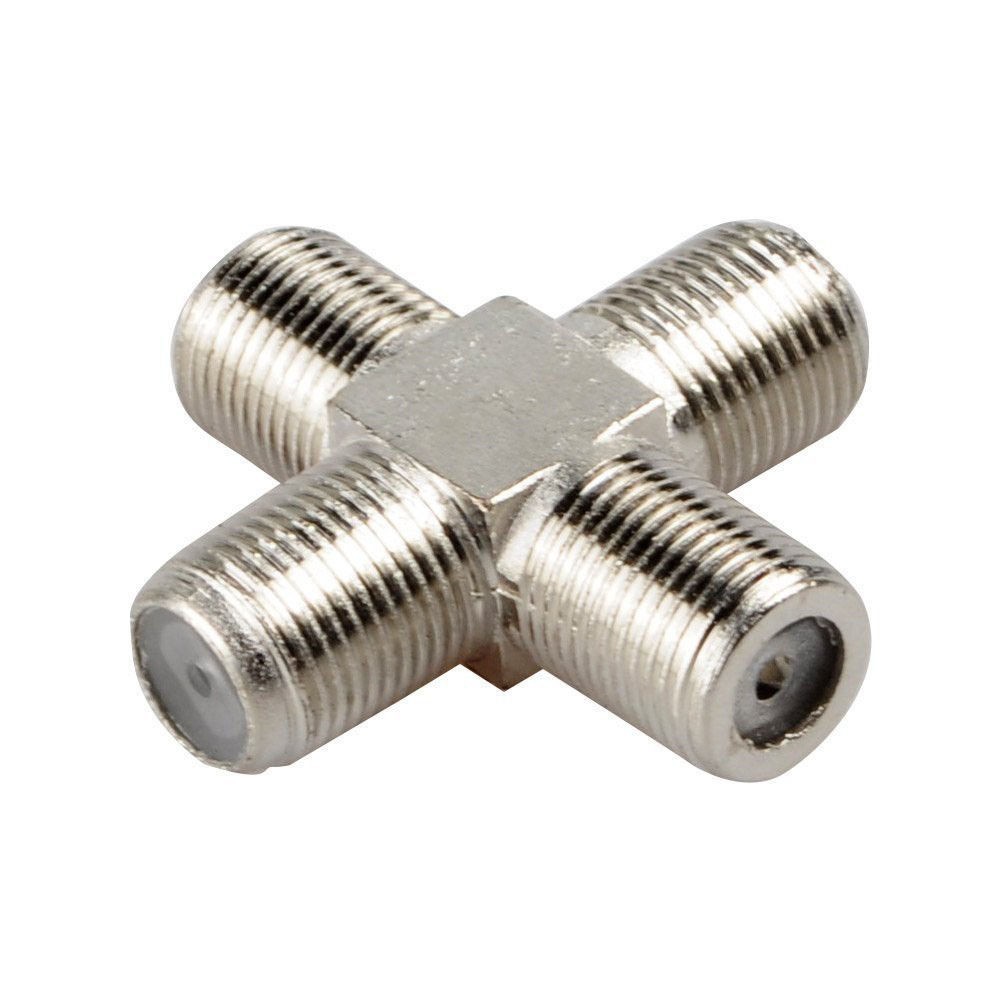 4way FType Coax Cable Splitter Combiner Female to 4 Female Shopee