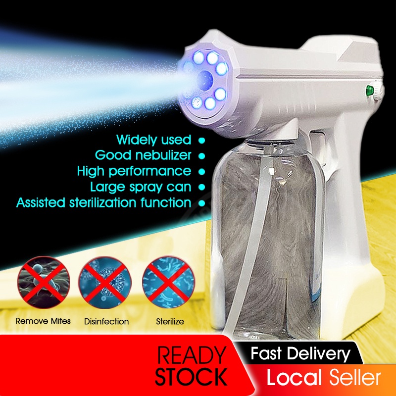 Spray Gun 800ML Wireless Rechargeable Disinfection Sprayer Nano Blue