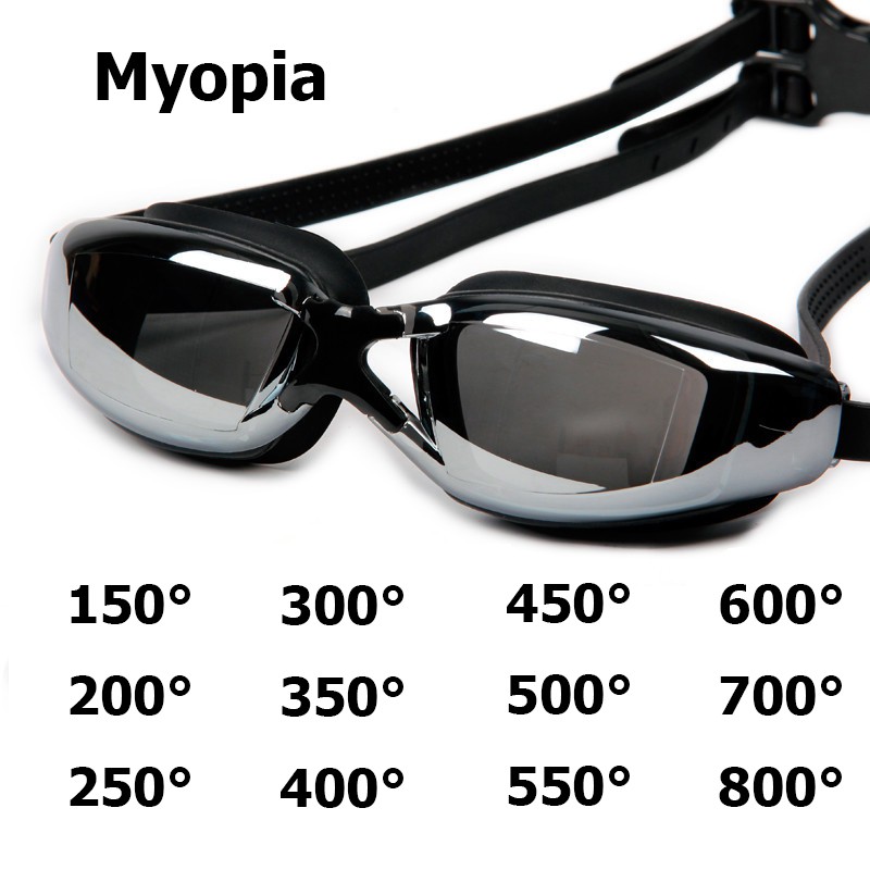 Swimming goggles store with power