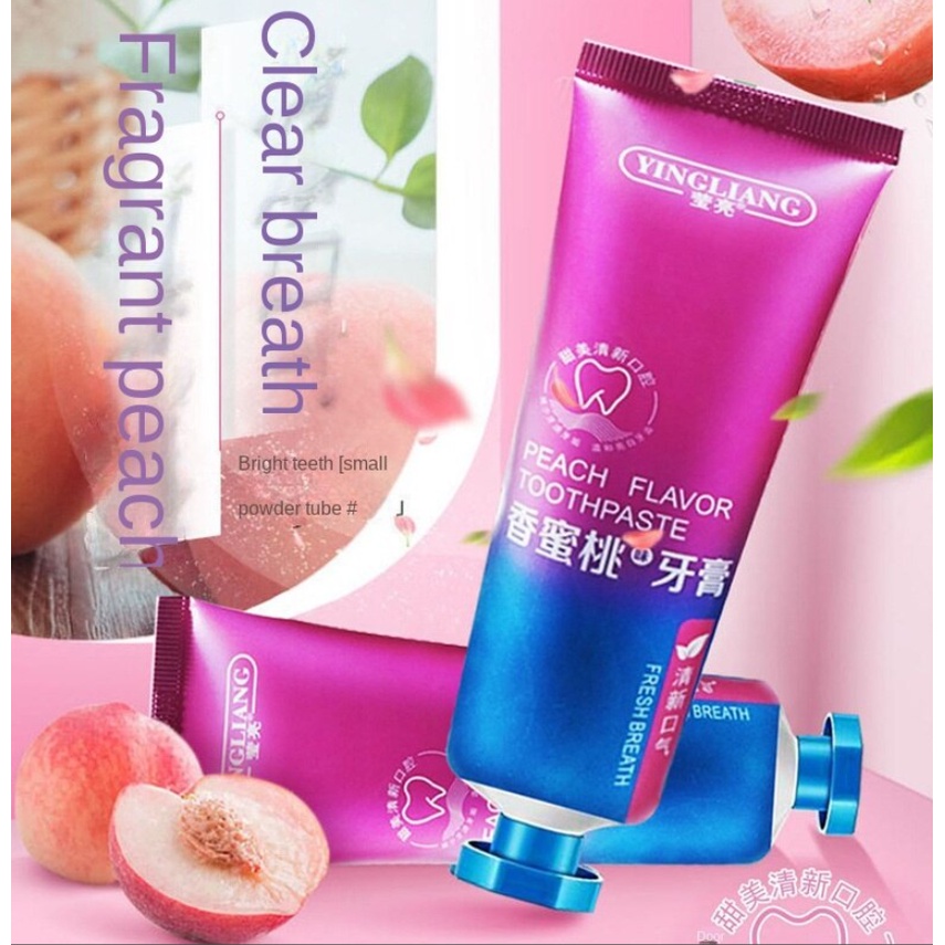 100g Toothpaste Remove Odor Mild Menthol Peach Flavor Dental Cream ...