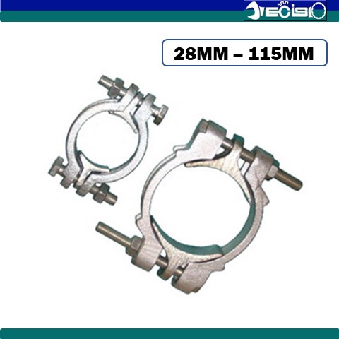 Double Bolt Clamp with Saddles Range 28mm - 115mm | Shopee Malaysia