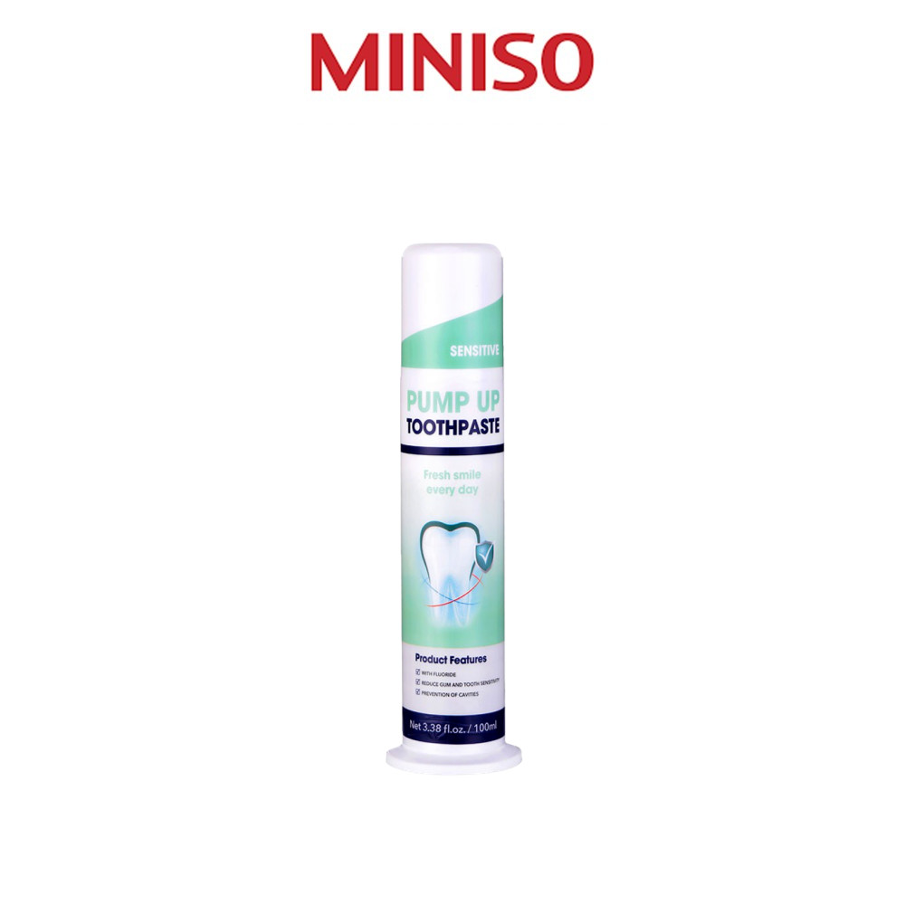 MINISO PUMP UP FLUORIDE TOOTHPASTE | Shopee Malaysia