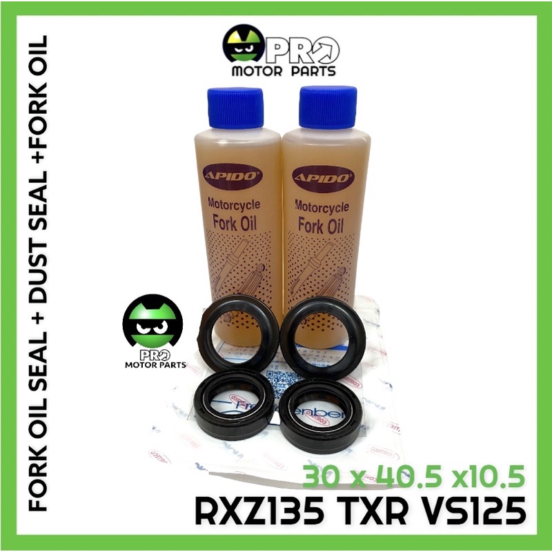 RXZ RXZ135 VS125 TXR FORK OIL SEAL + DUST SEAL + FORK OIL Shopee Malaysia