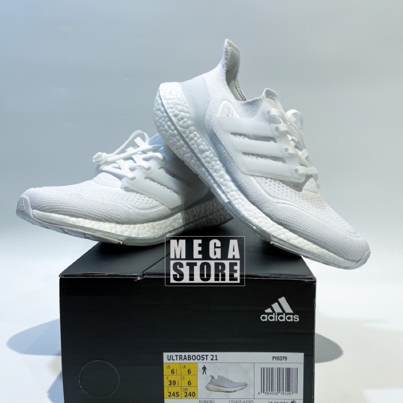 Adidas ultraboost 2021 triple white gray 100% basf boost | Shopee Malaysia