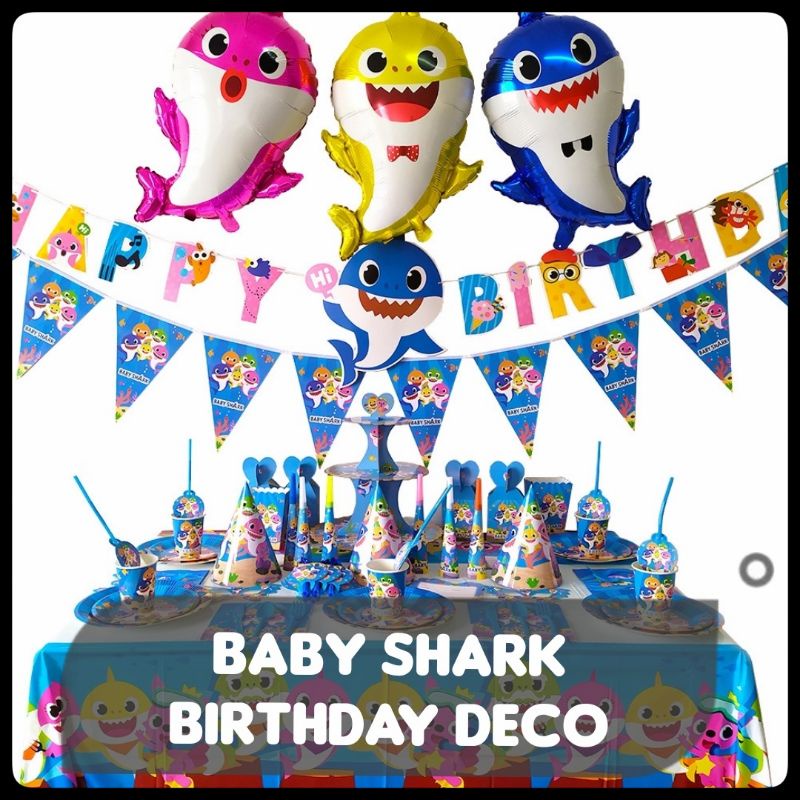 Baby Shark Birthday Decoration Balloon