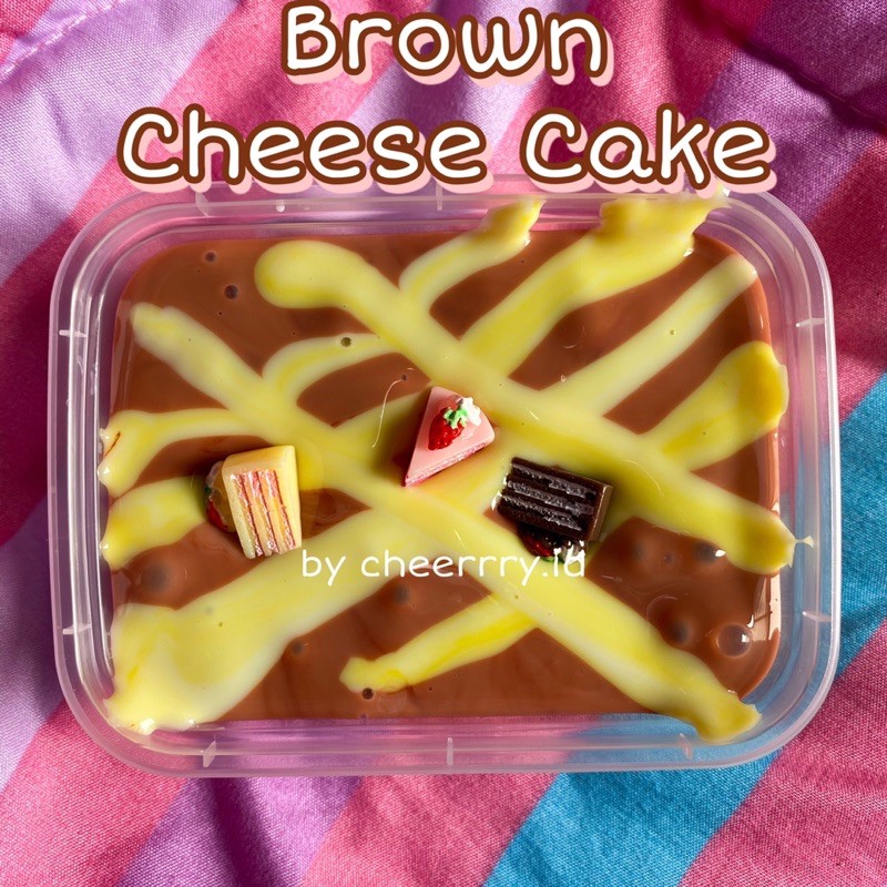 Brown CHEESE CAKE slime series byC Shopee Malaysia