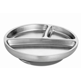 Avanchy Stainless Steel Baby Bowl + Spoon + Airtight Lid (Black) - Blossum