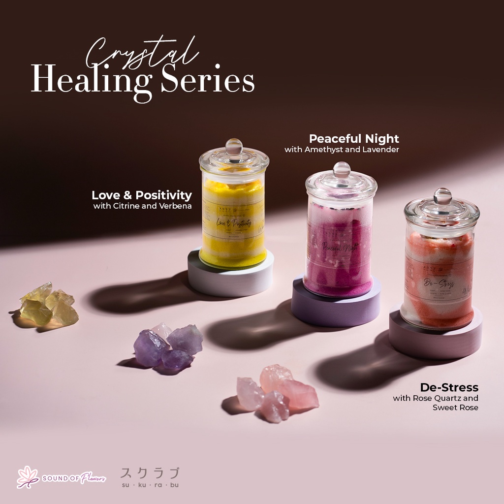 (Limited Edition) Crystal Healing Body Scrubs 100ml SUKURABU x SOUND