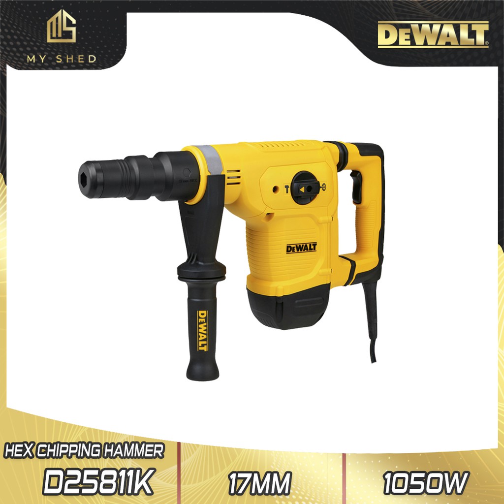 DEWALT D25811KXD 1050W 5kg 17MM Hex Demolition Chipping Hammer (D25811