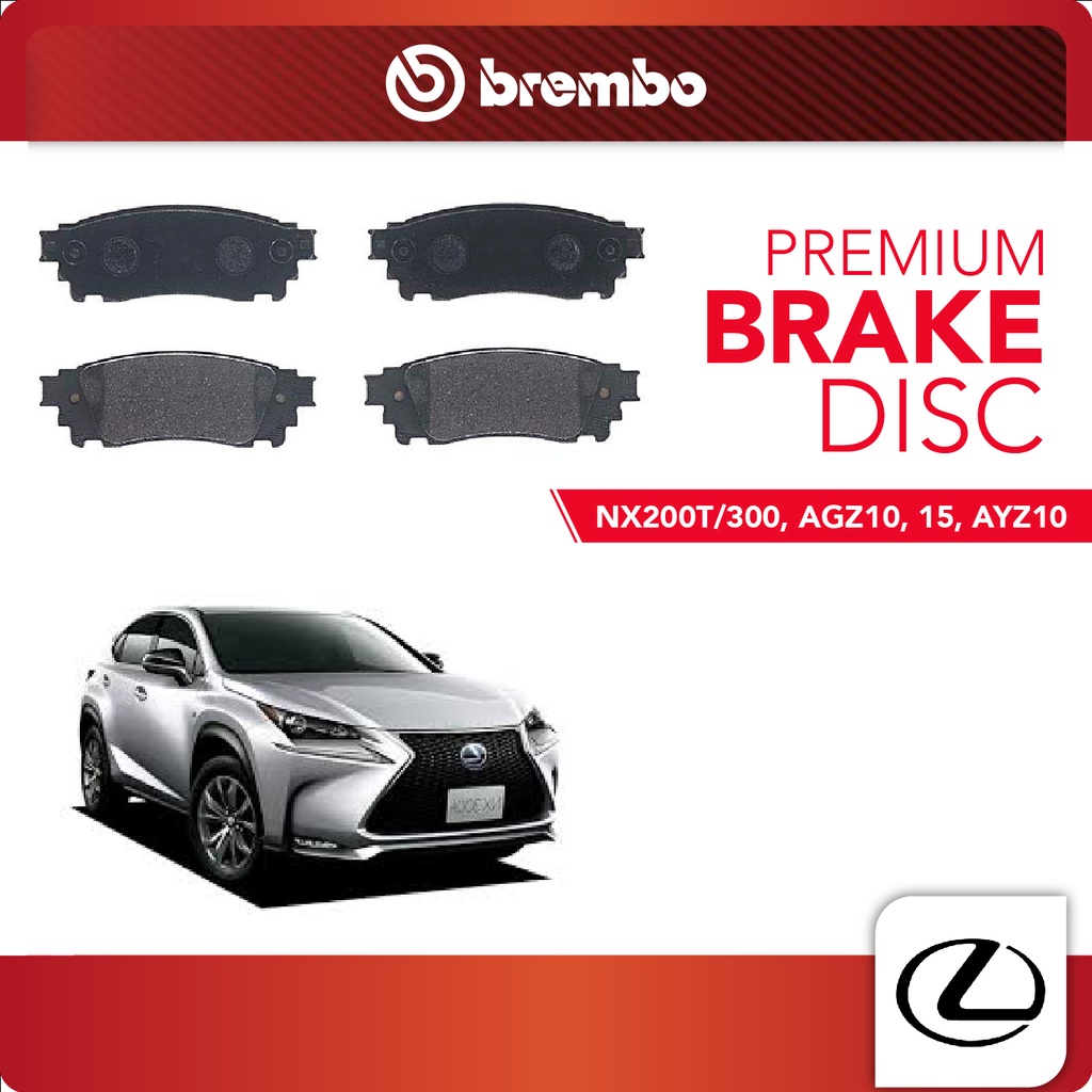 BREMBO Rear Pads 1 set   Compatible with Lexus NXT AGZ