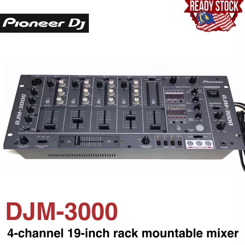 Readystock )PIONEER DJ DJM-3000 4-channel 19-inch rack mountable