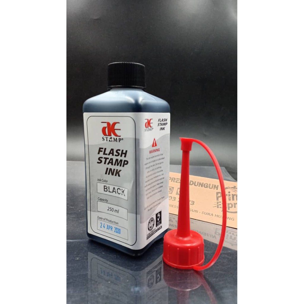 INK FLASH STAMP 250ML (INK BLACK) | Shopee Malaysia