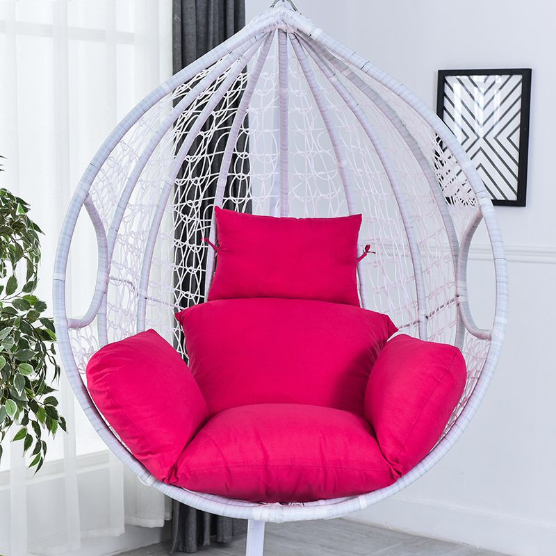 Rattan Swing Rocking Chair Cushion Patio Garden Weave Hanging Egg Chair