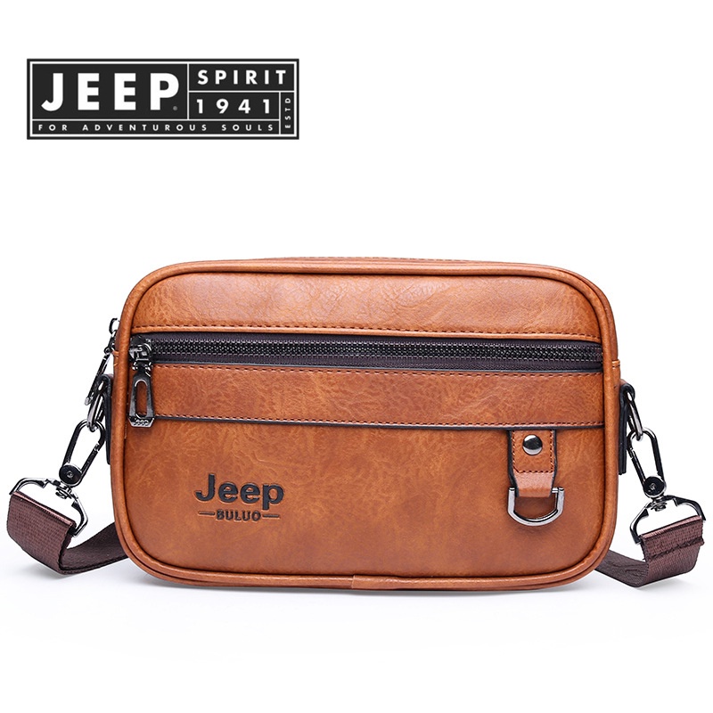 JEEP SPIRIT 1941 ESTD Men Sling Leather Clutch Bag Shopee Malaysia